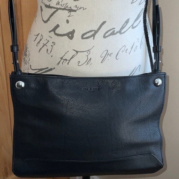 Like new Rag & Bone Black Compass Crossbody Bag or Clutch w/ Cards & dust bag! - Picture 8 of 13